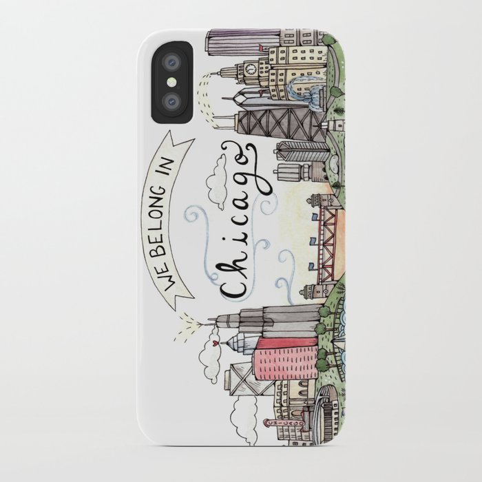 we belong in chicago iphone case