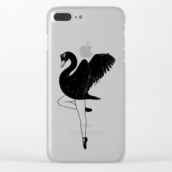 Black Swan Clear iPhone Case