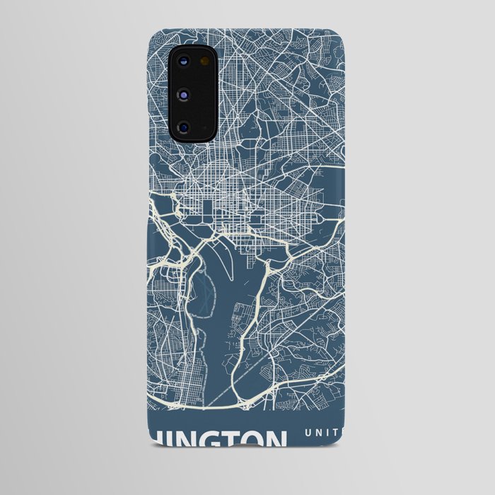 Washington city cartography Android Case
