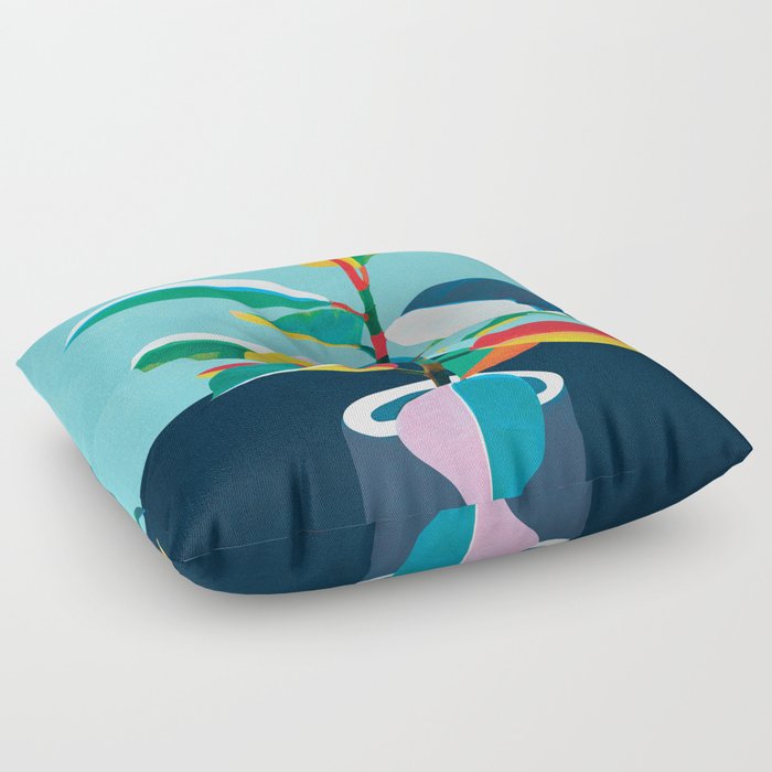 Colorful Ficus 5 Floor Pillow