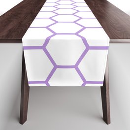 Honeycomb (Lavender & White Pattern) Table Runner