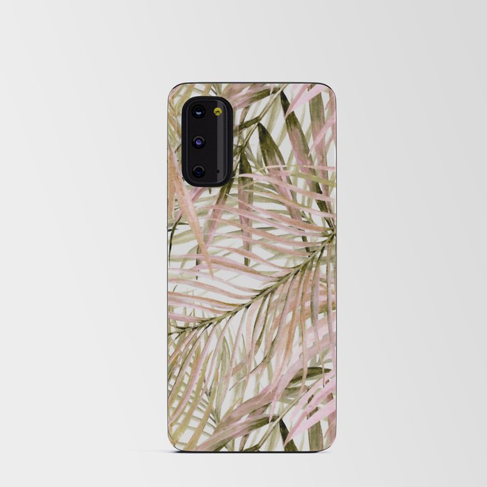 Pink leaf 2 Android Card Case