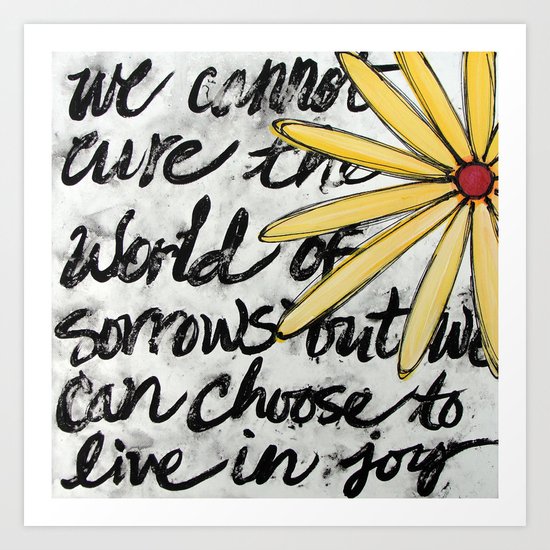Live in Joy Art Print