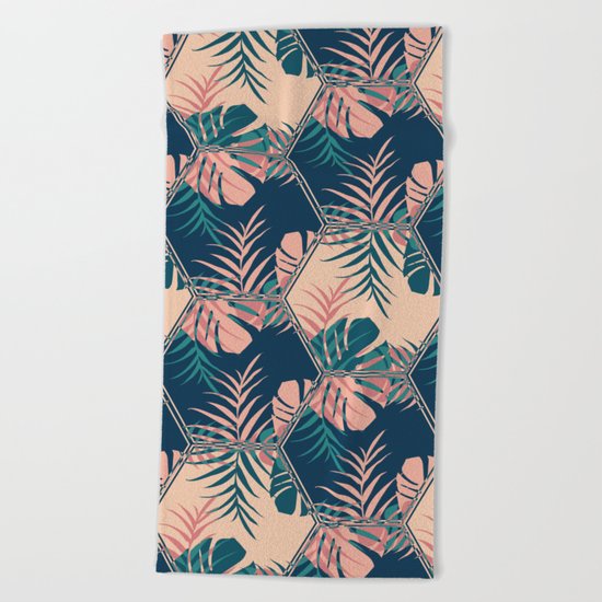 Miami Tiles #society6 #decor #buyart Beach Towel