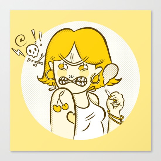 Be Mean Canvas Print
