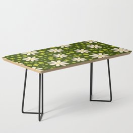 Funky Cosmo Flowers Pattern Coffee Table