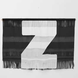 Z (White & Black Letter) Wall Hanging
