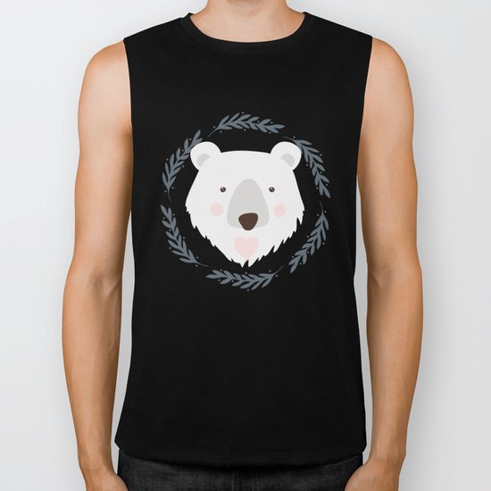 polar bear Biker Tank