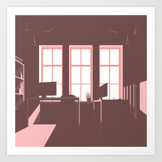Darbavieta Art Print