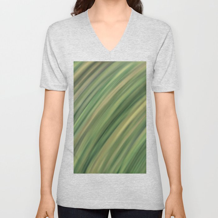 Emerald Gradient V Neck T Shirt