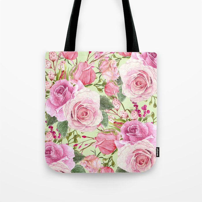 Watercolor Roses #5 Tote Bag