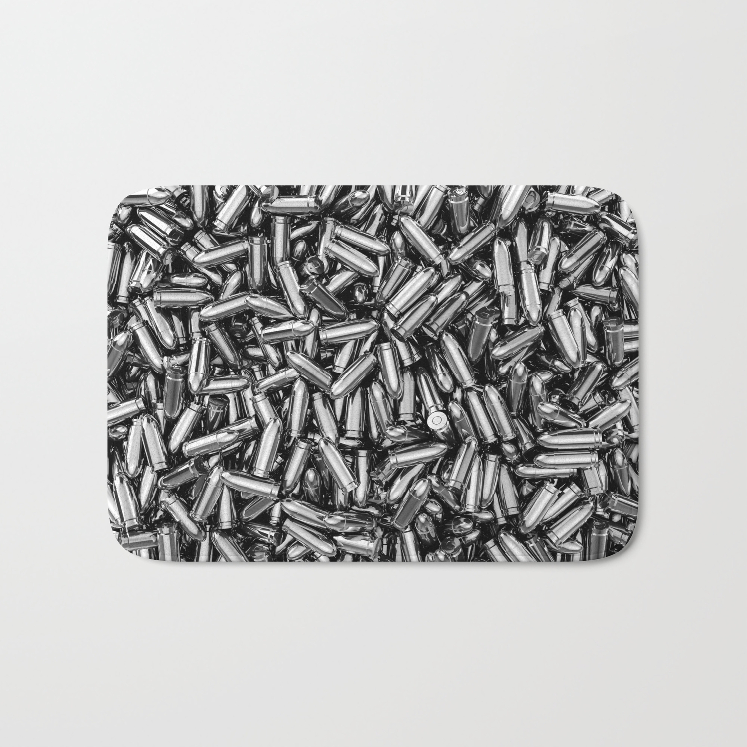 Silver Bullets Bath Mat By Grandeduc Society6