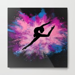 colour splash 2 Metal Print | Dancer, Tumbling, Dancelife, Gymnast, Minigymnast, Miniballerina, Graphicdesign, Girlsroom, Ballerina, Ilovedance 