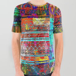 Bohemian Ethnic Boho native country pattern All Over Graphic Tee