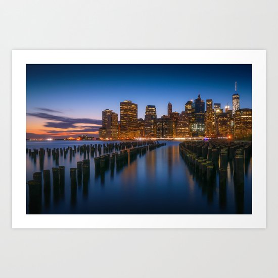 New York Night Lights Art Print