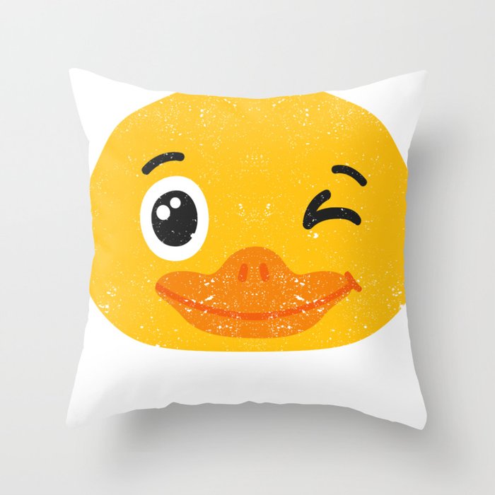 Halloween Duck Face Costume Animals Cute Throw Pillow