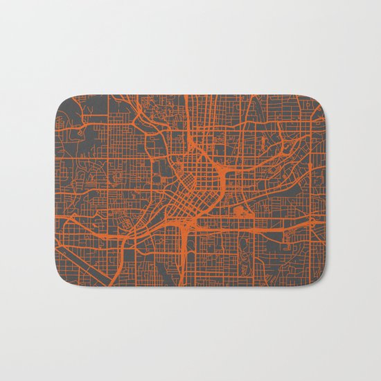 Atlanta map Bath Mat