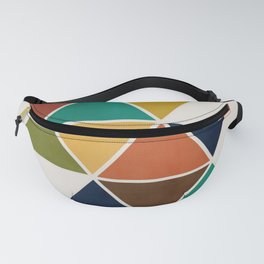 MidCentury Triangles Abstract Art Fanny Pack