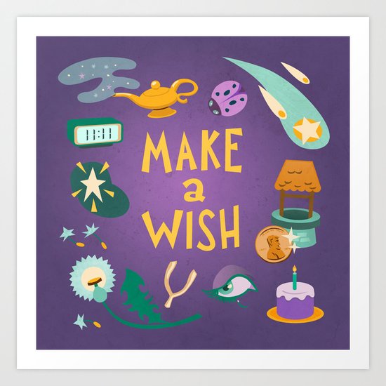 Make a wish Art Print