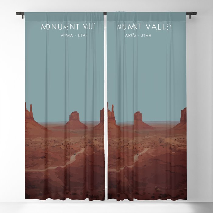 Monument Valley, USA Travel Artwork Blackout Curtain