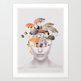 Mushroom Lady 3 Art Print