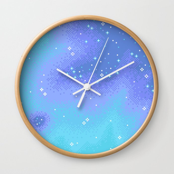 Twilight Nebula (8bit) Wall Clock