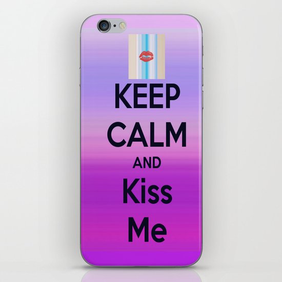 Keep Calm and Kiss me iPhone & iPod Skin