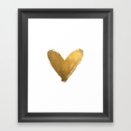 Heart of Gold Framed Art Print