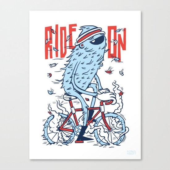 Ride On Canvas Print