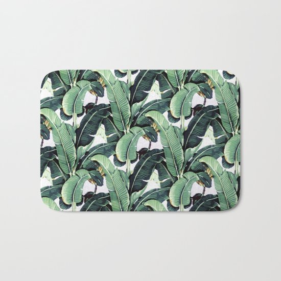 Leaf pattern Bath Mat