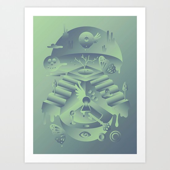 Geometromorphic Memory Art Print