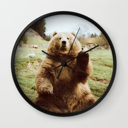 Hi Bear Wall Clock