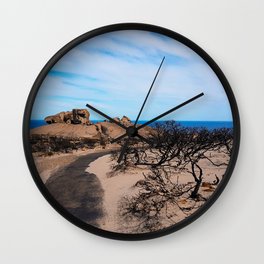Charred View Wall Clock | Bluesky, Sand, Coastline, Charredremains, Photo, Australia, Bushfire, Remarkablerocks, Burnt, Kangarooisland 