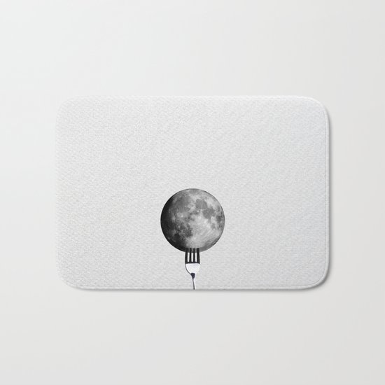 Moon and fork Bath Mat