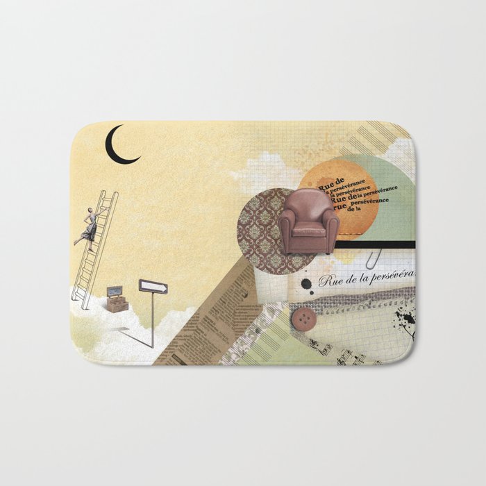 Rue De La Perseverance Bath Mat By Barbara Simone Society6