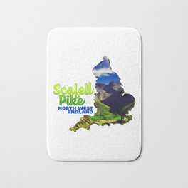 Scafell Pike North West England most prominent mountain Hill Tree Green Bath Mat | Northwest, Mostprominent, England, Green, Scafellpike, Painting, Tree, Hill, Mountain 