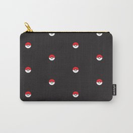 Black Pokeball Pattern Carry-All Pouch | Pattern, Gamer, Red, Pokeballpattern, Graphicdesign, Black And White, Nerdy, Pop Art, Ball, Videogame 