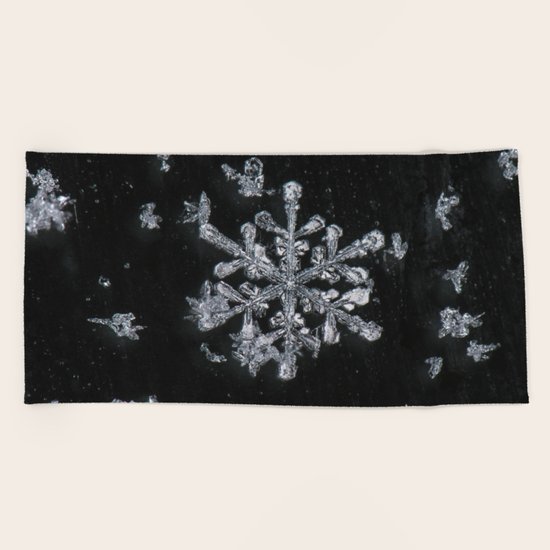 Snowflake Beach Towel