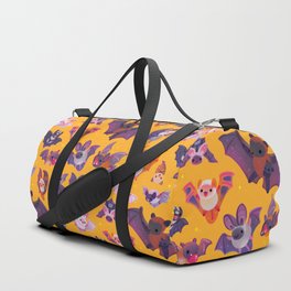 Bat - yellow Duffle Bag