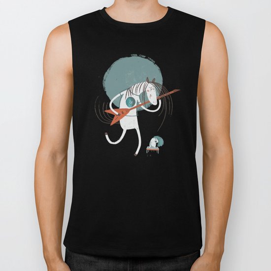 ANALOG ZINE-ROCK N ROLL Biker Tank