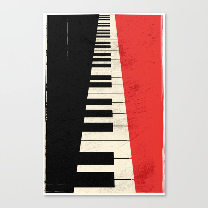 Piano keys Canvas Print