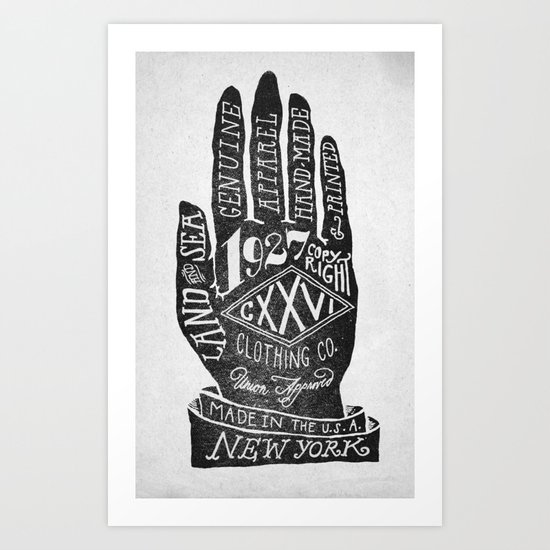 Hand Art Print