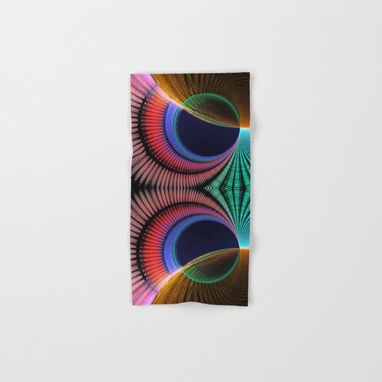 Groovy textured colourful abstract Hand & Bath Towel