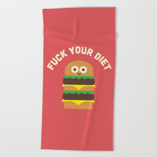 Discounting Calories Beach Towel