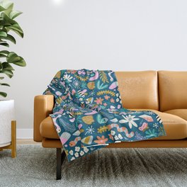 Cute Insects Kids Pattern Throw Blanket