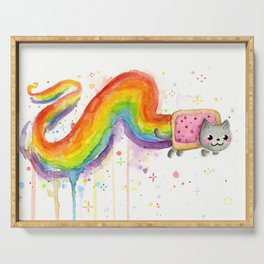 Rainbow Cat in Pop Tart Serving Tray