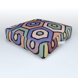 hexagonal tribe Outdoor Floor Cushion