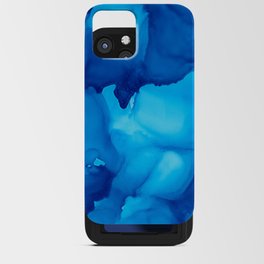 Watercolor blue fantasy ink iPhone Card Case