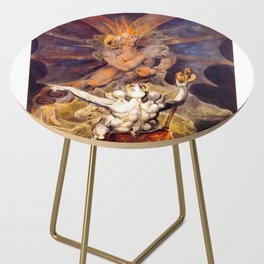 William Blake The Number of the Beast is 666 Side Table