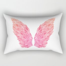 Pink Angel Wings Rectangular Pillow